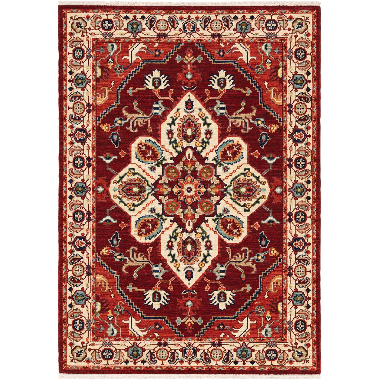 LILIHAN 5502C Red Rug - ORIENTAL WEAVERS