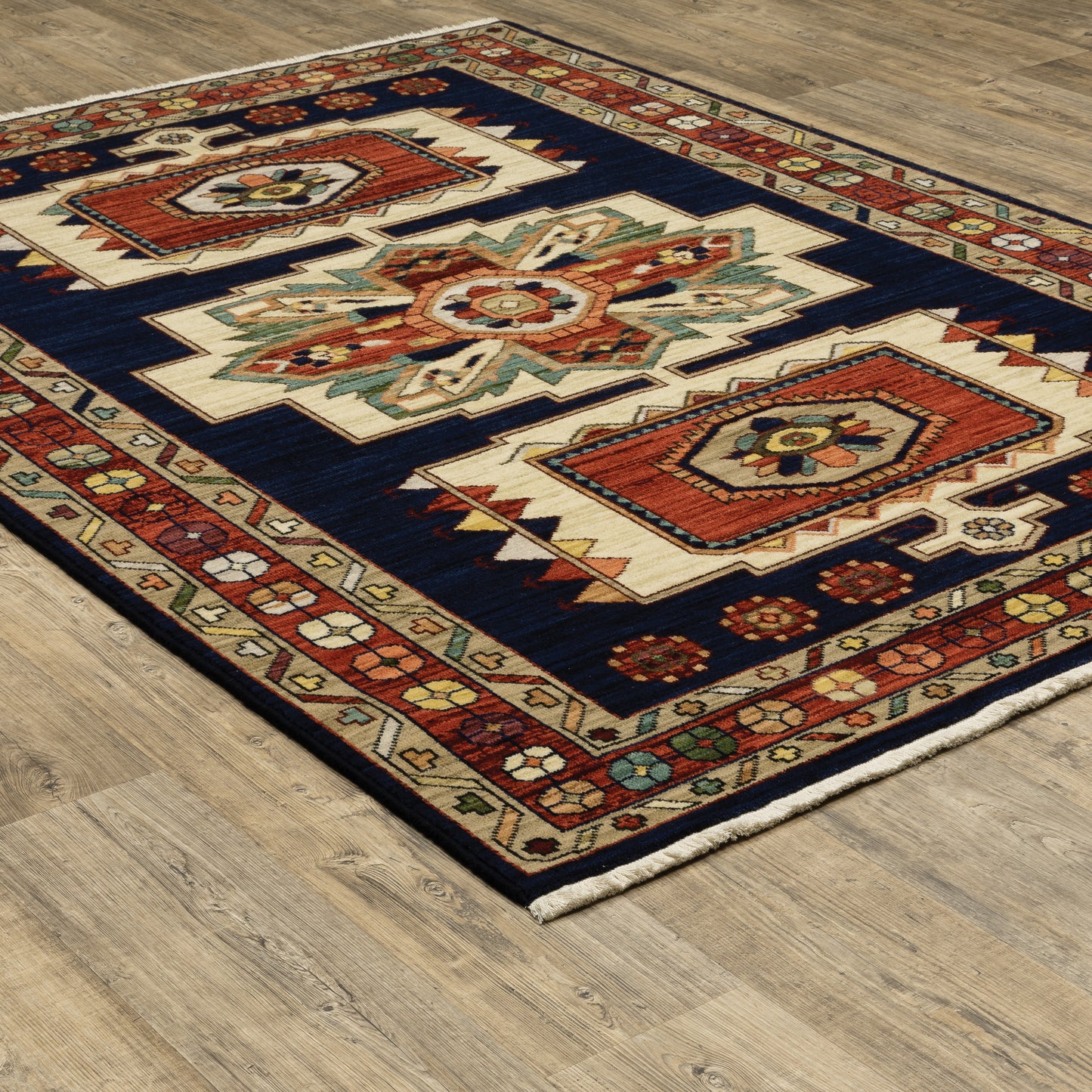 LILIHAN 090B6 Blue Rug - ORIENTAL WEAVERS