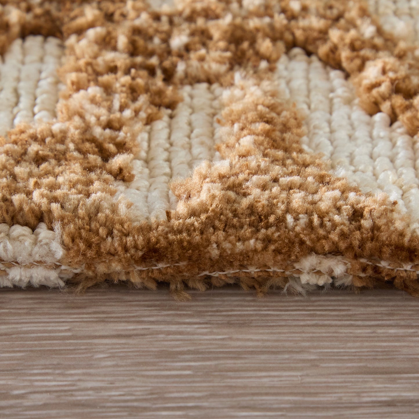 Colton Modern/Bohemian & Eclectic Chevron/Herringbone/Geometric Brown/Tan - Feizy Rug