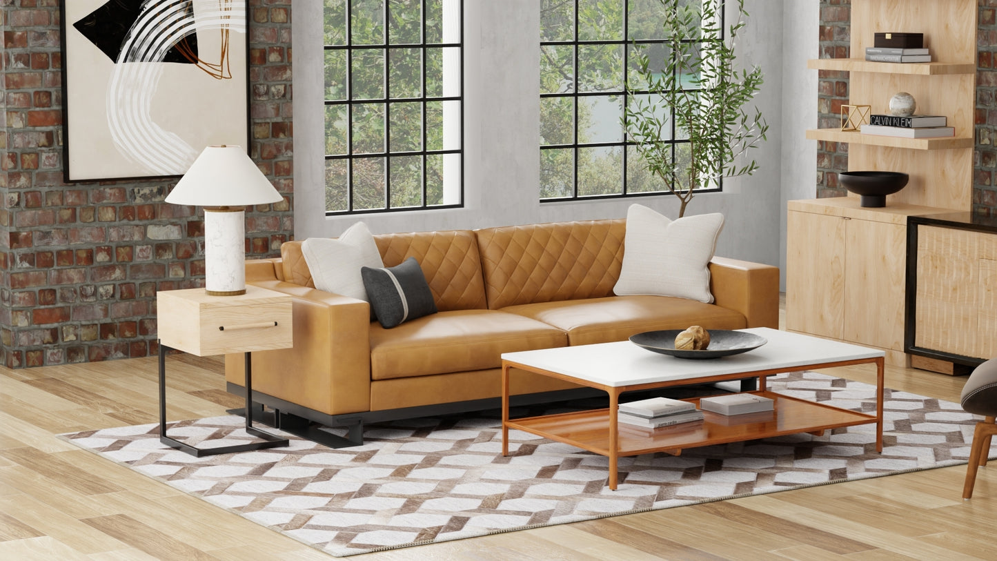 Fannin Transitional/Mid-Century Modern/Global Geometric/Trellis & Lattice Gray/Taupe/Silver - Feizy Rug
