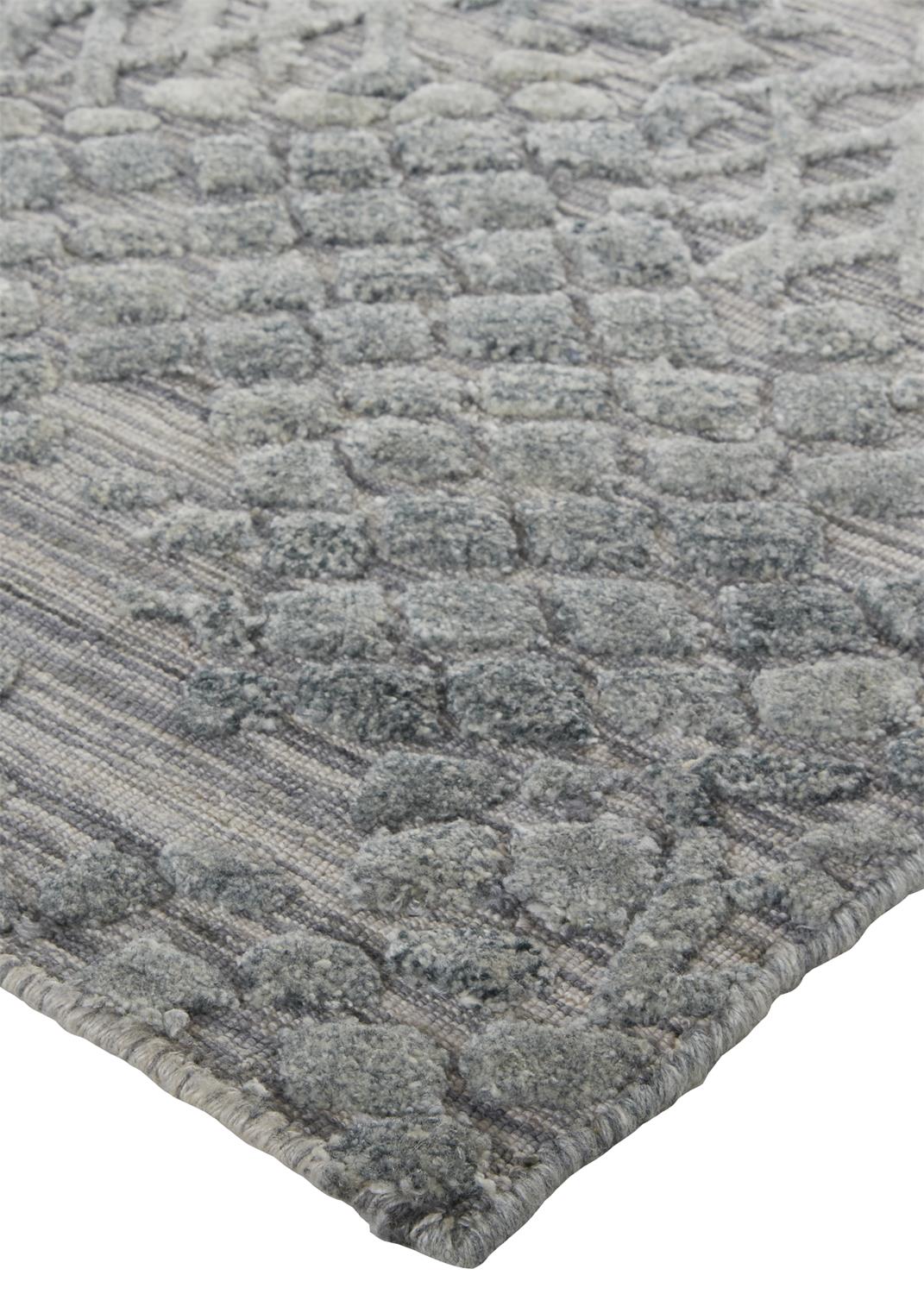 Elias Modern/Casual Abstract/Geometric Gray - Feizy Rug