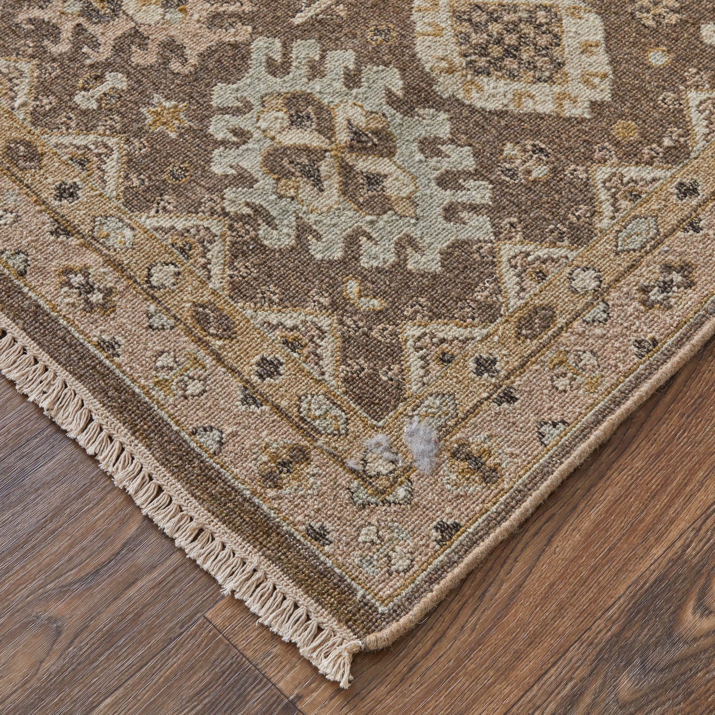 Corbitt Traditional/Classic Oriental/Bordered/Persian Brown/Ivory - Feizy Rug