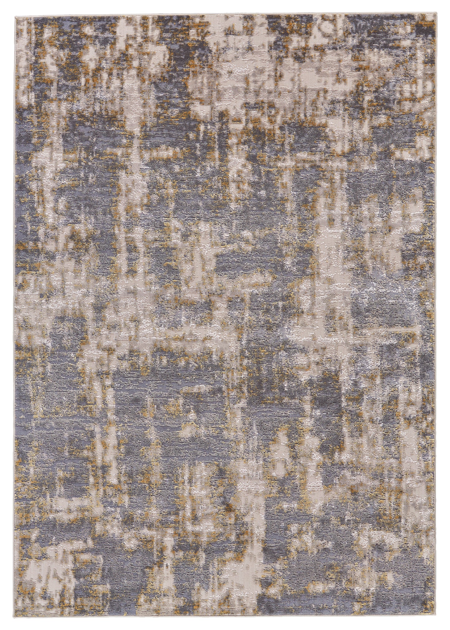Waldor Modern/Industrial Gray/Gold Accent Rug  Feizy Rugs Small Parcel,Feizy Rugs,Waldor,Gray/Gold,1'8" x 2'10",Accent Rug,Polypropylene/Polyester,Modern/Industrial,Turkey