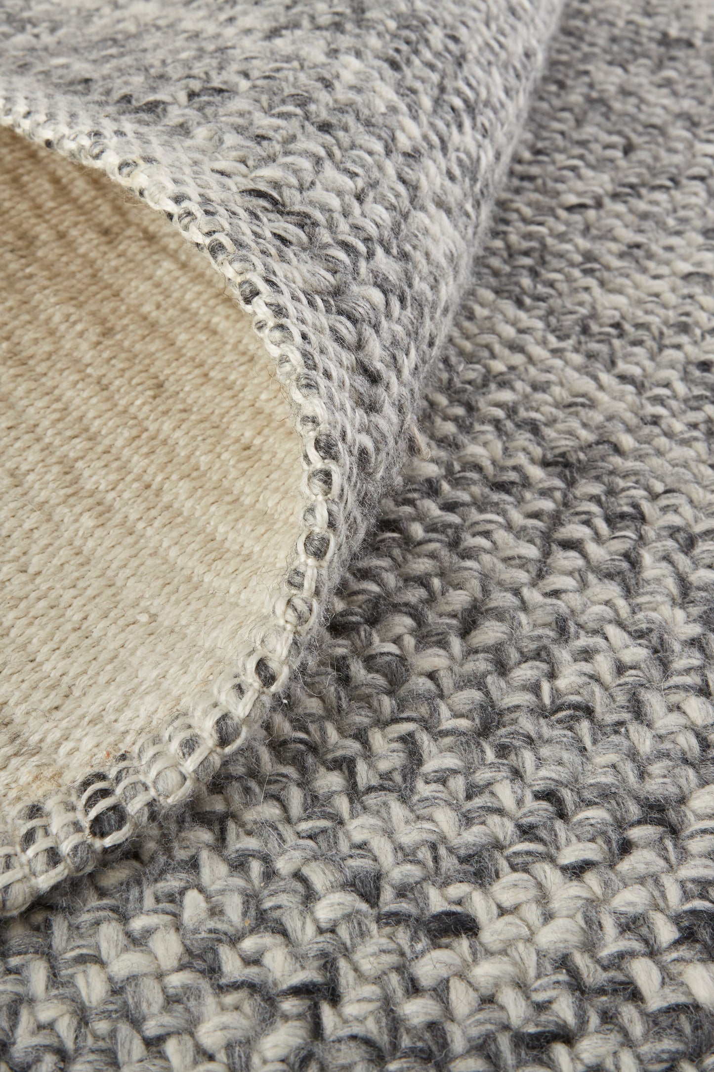 Naples Transitional/Casual/Nautical & Coastal Solid/Stripes Gray/Ivory - Feizy Rug