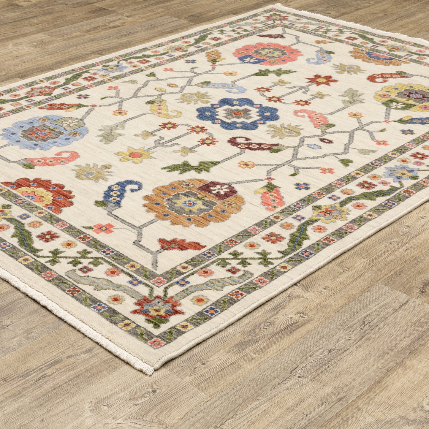LUCCA 5506W Ivory Rug - ORIENTAL WEAVERS