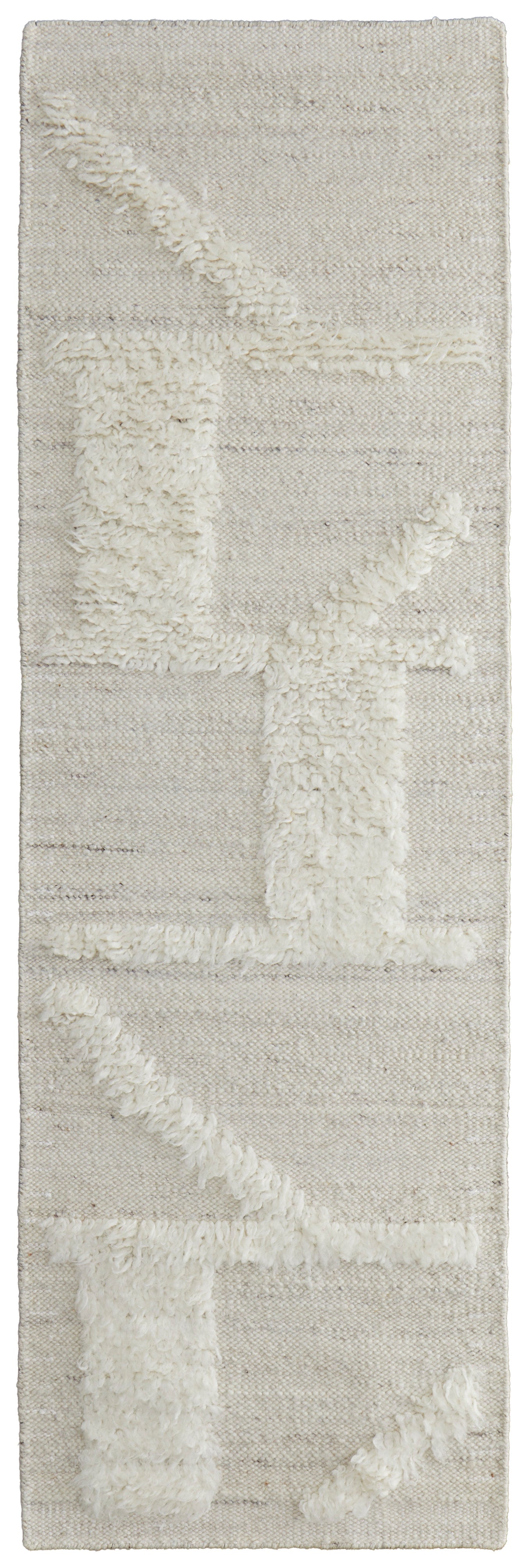 Ashby Transitional/Farmhouse/Casual Geometric/Solid Tan/Ivory - Feizy Rug