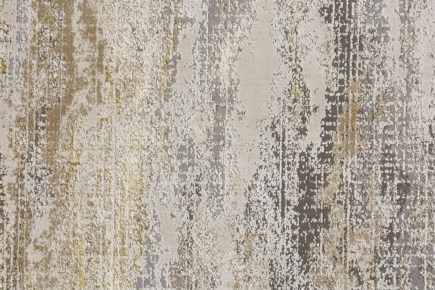 Aura Modern/Industrial Gold/Gray/Ivory Accent Rug