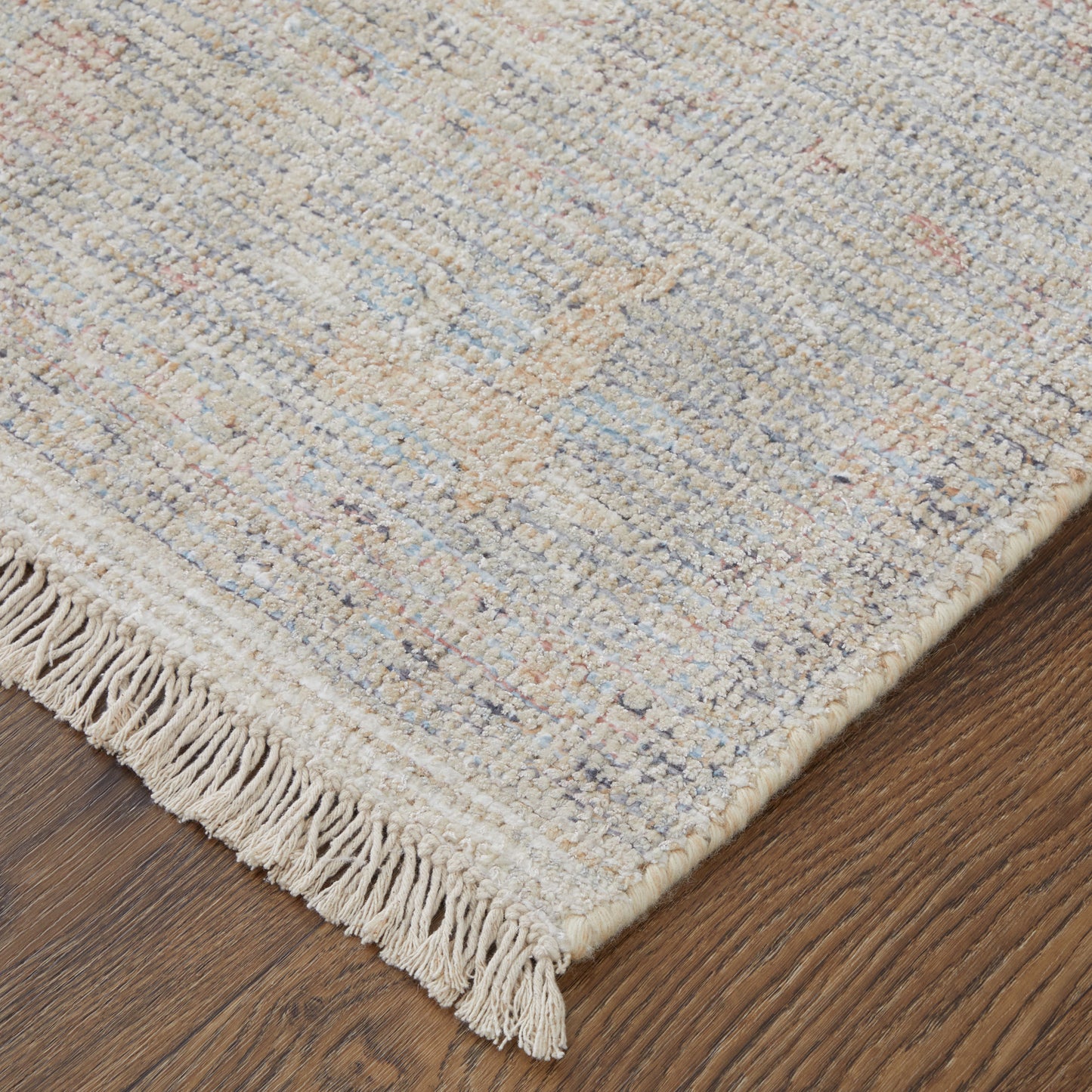 Caldwell Transitional/Bohemian & Eclectic/Casual Ivory/Tan/Blue Area Rug