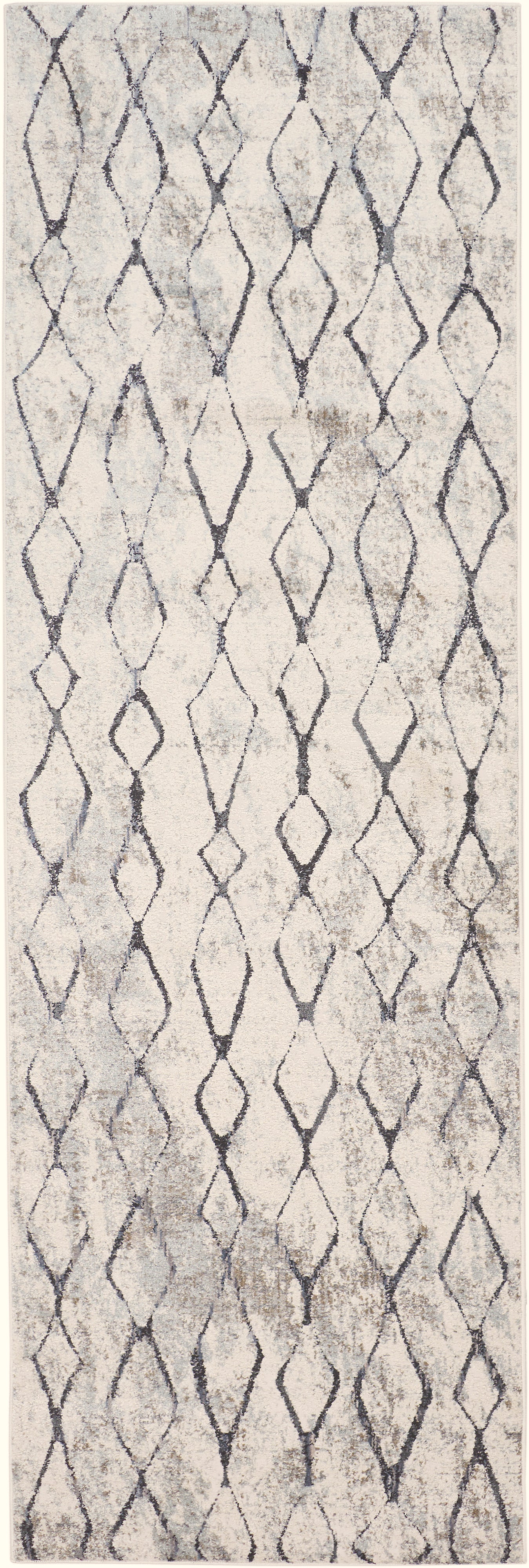 Kano Transitional/Global/Bohemian & Eclectic Ivory/Gray/Taupe Runner  Feizy Rugs Small Parcel,Feizy Rugs,Kano,Ivory/Gray/Taupe,2'7" x 8',Runner,Polypropylene/Polyester,Transitional/Global/Bohemian & Eclectic,Turkey