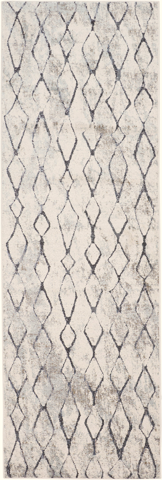 Kano Transitional/Global/Bohemian & Eclectic Ivory/Gray/Taupe Runner  Feizy Rugs Small Parcel,Feizy Rugs,Kano,Ivory/Gray/Taupe,2'7" x 8',Runner,Polypropylene/Polyester,Transitional/Global/Bohemian & Eclectic,Turkey