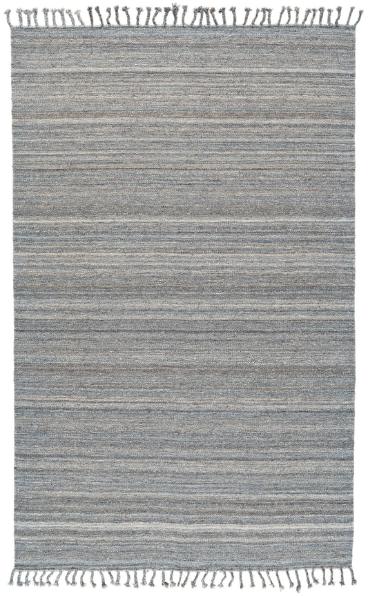 Brady Transitional/Casual Stripes Gray/Blue/Ivory - Feizy Rug