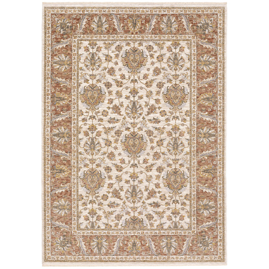 MAHARAJA 5091Q Ivory Rug - ORIENTAL WEAVERS