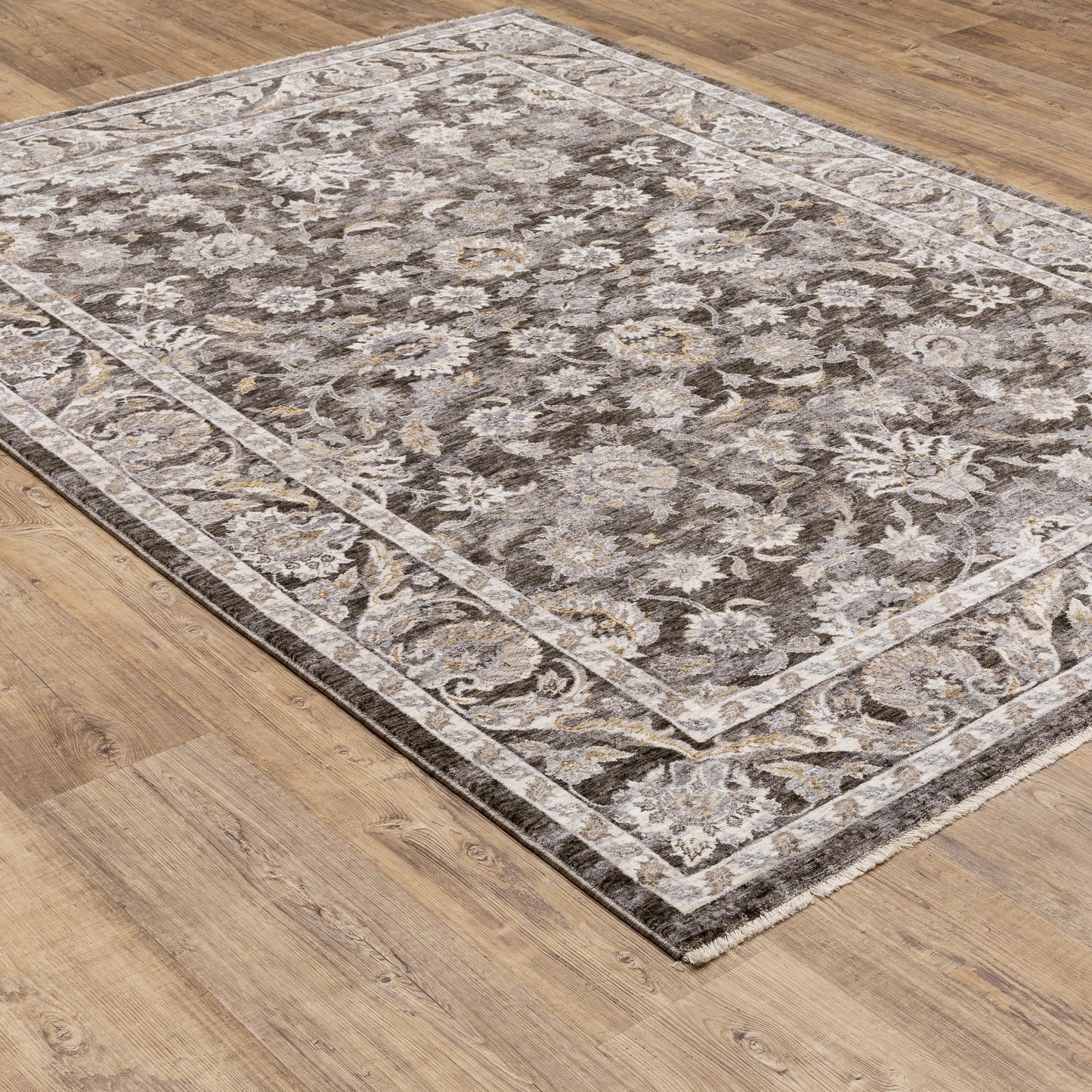 MAHARAJA 070N1 Charcoal Rug - ORIENTAL WEAVERS