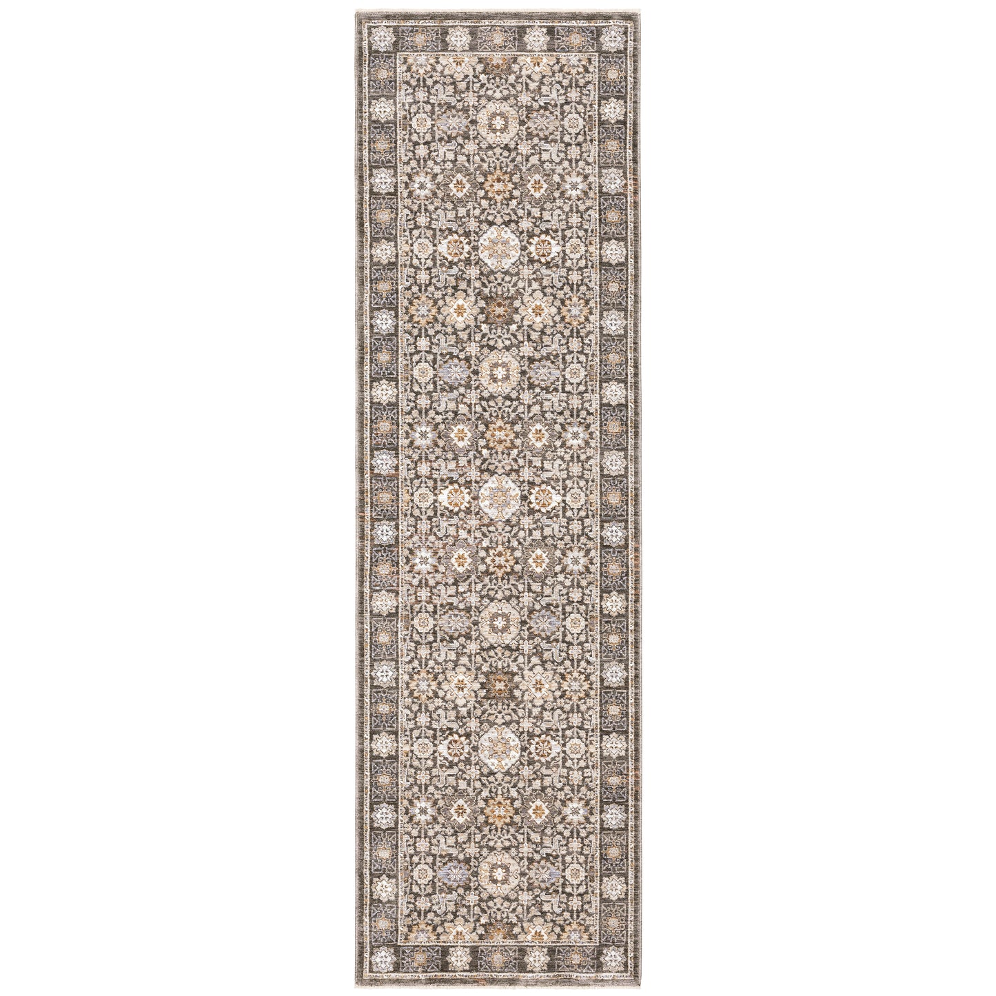 MAHARAJA 071N1 Charcoal Rug - ORIENTAL WEAVERS