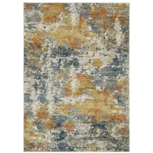 MALIBU MAL05 Blue Rug - ORIENTAL WEAVERS