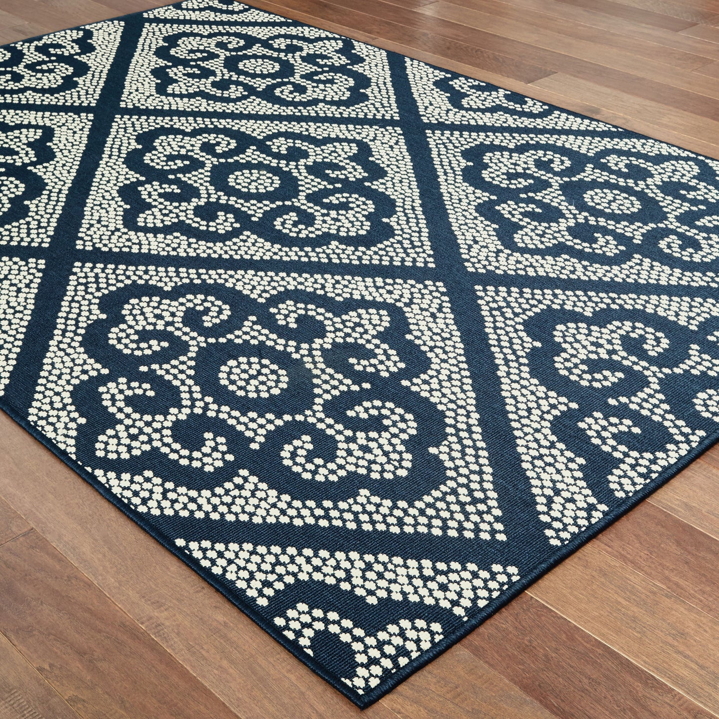 MARINA 3804B Navy Rug - ORIENTAL WEAVERS