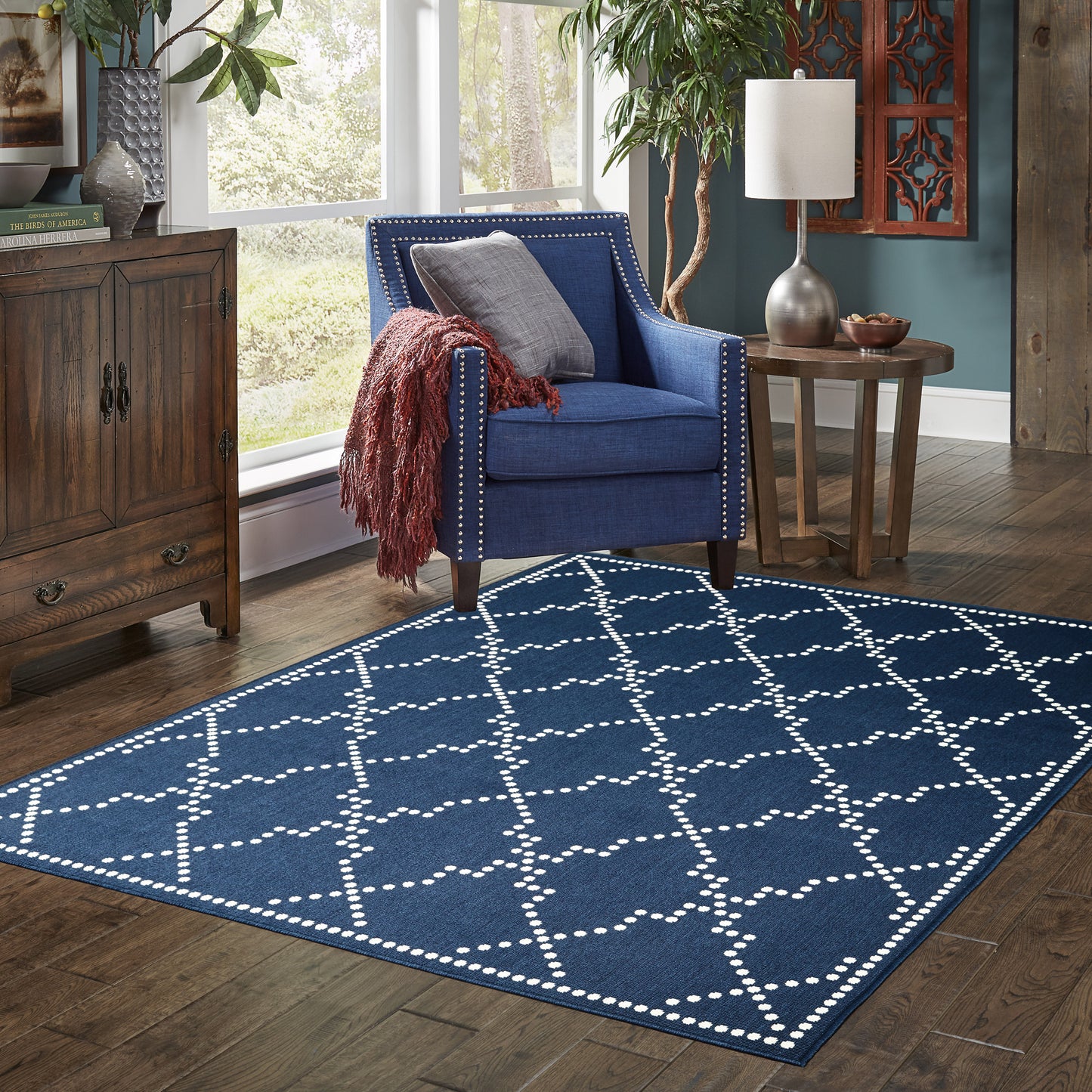 MARINA 7765B Navy Rug - ORIENTAL WEAVERS