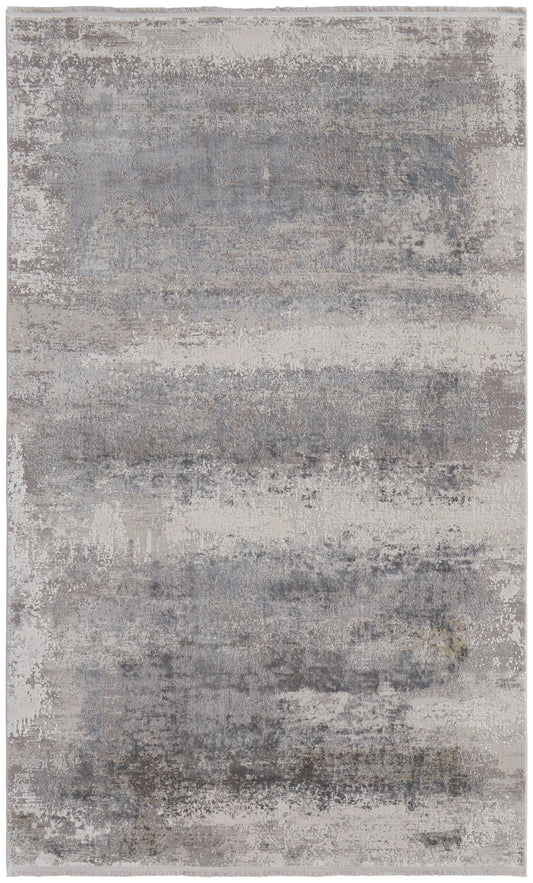Cadiz Modern/Industrial/Luxury & Glam Taupe/Gray/Silver Accent Rug