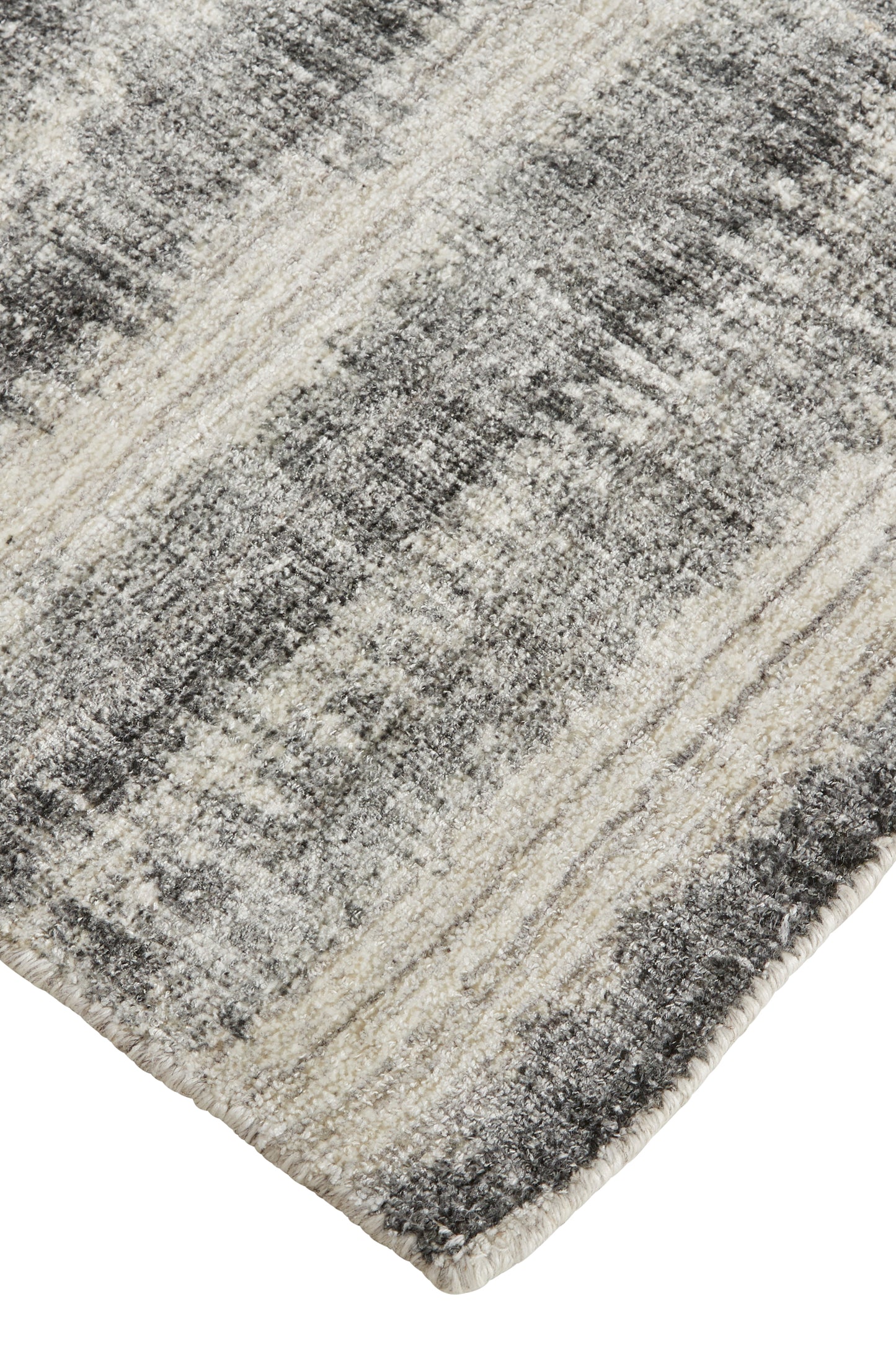 Mackay Transitional/Casual Gray/Ivory/Black Accent Rug