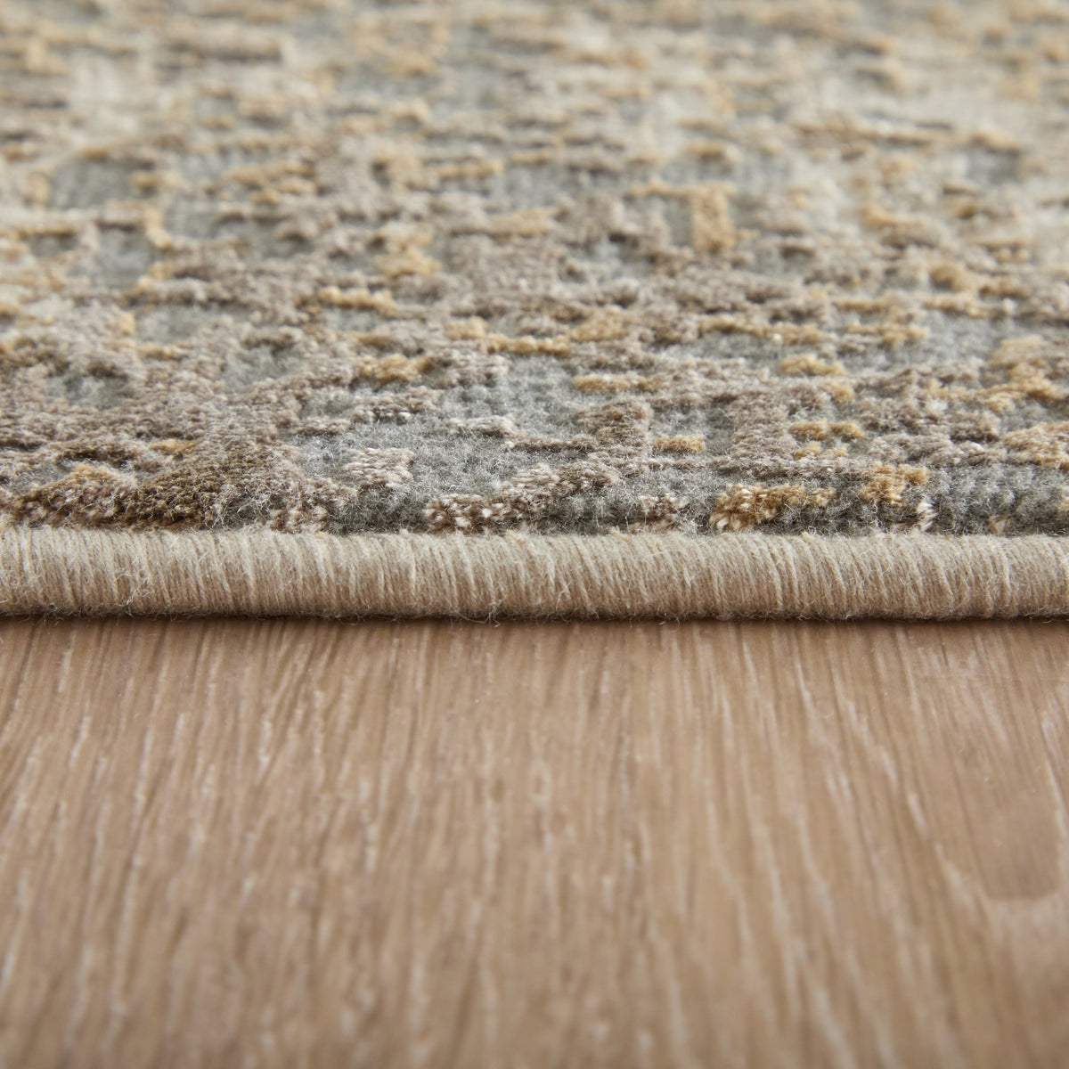 Parker Transitional/Casual Abstract Tan/Ivory/Brown 3701 - Feizy Rug