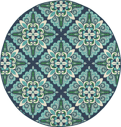 MERIDIAN 2206B Blue Rug - ORIENTAL WEAVERS