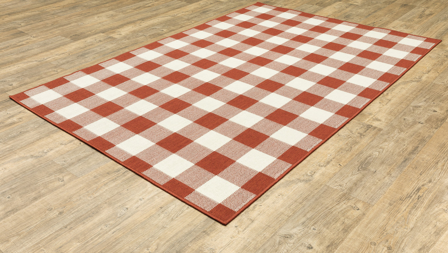 MERIDIAN 2598R Red Rug - ORIENTAL WEAVERS