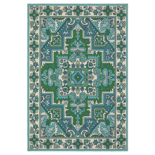 MERIDIAN 2808G Blue Rug - ORIENTAL WEAVERS