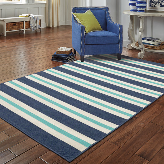 MERIDIAN 5701B Blue Rug - ORIENTAL WEAVERS