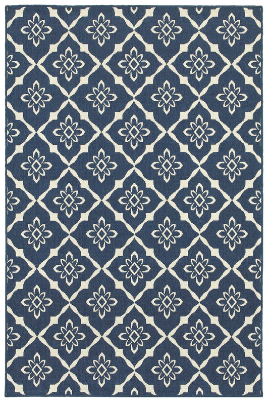 MERIDIAN 5703B Navy Rug - ORIENTAL WEAVERS