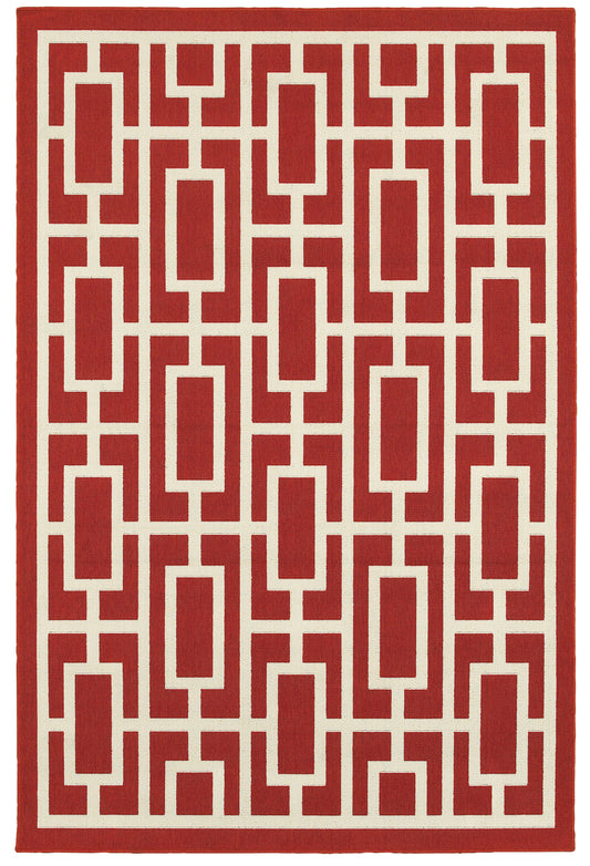 MERIDIAN 9754R Red Rug - ORIENTAL WEAVERS