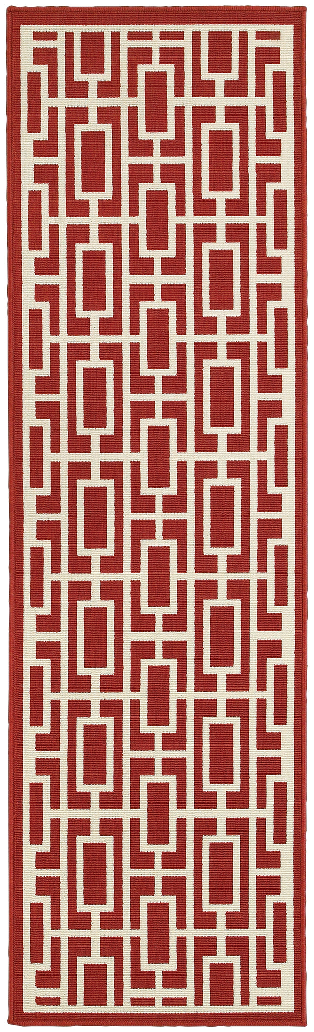 MERIDIAN 9754R Red Rug - ORIENTAL WEAVERS