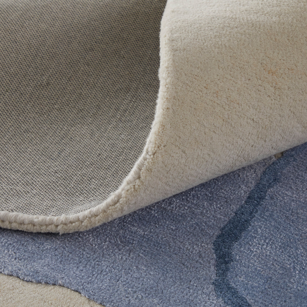 Anya Transitional/Industrial/Casual Abstract/Watercolor Blue/Ivory 8887 - Feizy Rug