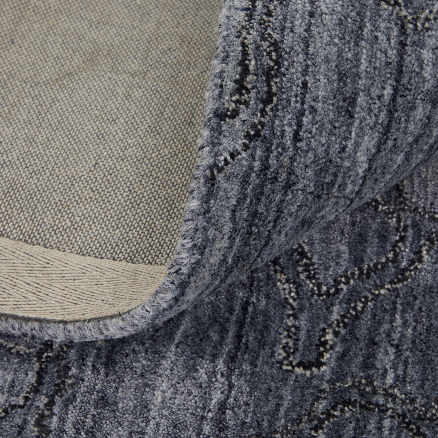 Whitton Modern/Industrial/Casual Gray/Blue Accent Rug