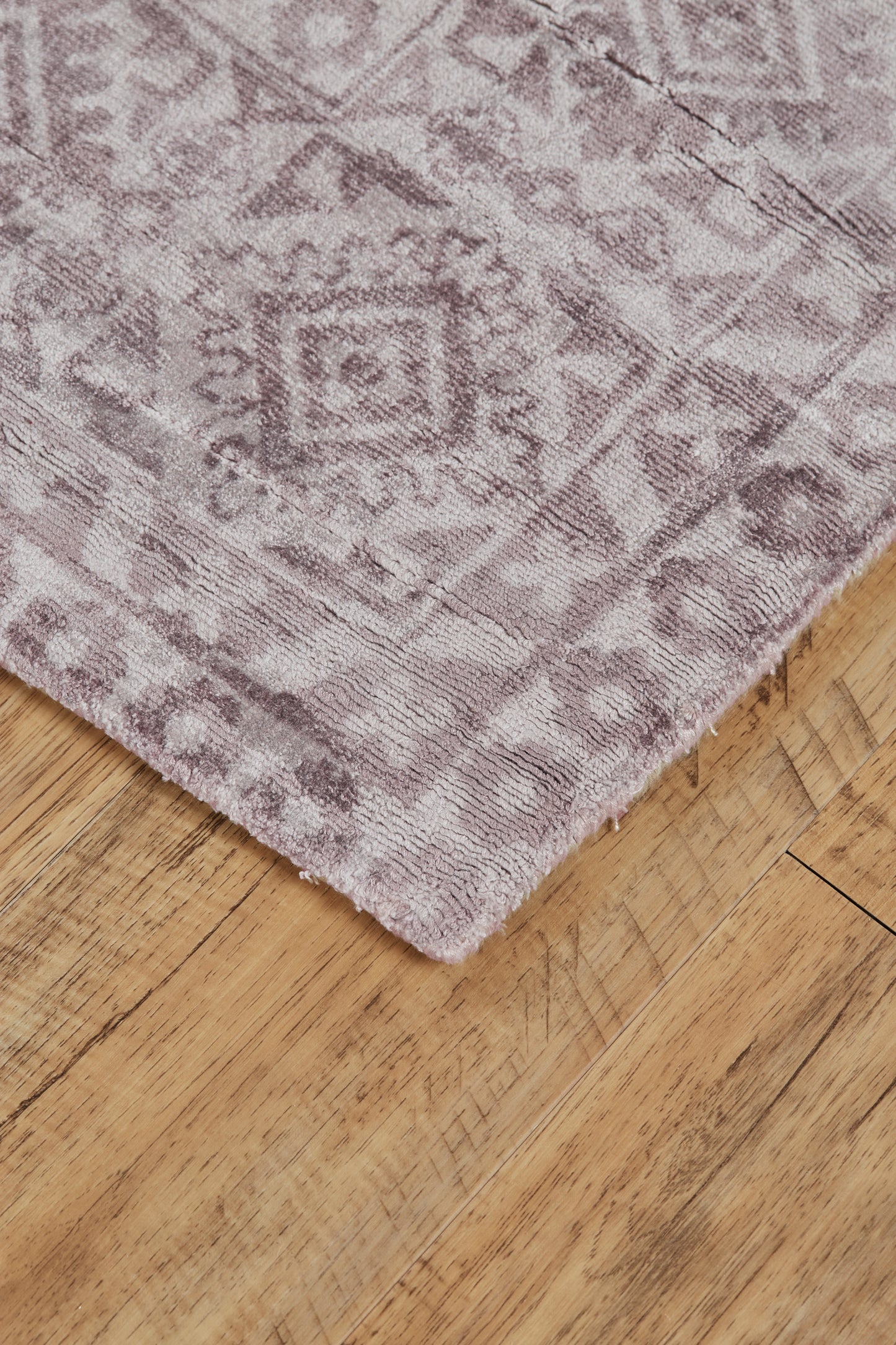 Nadia Transitional/Vintage/Classic Bordered/Distressed/Oriental Gray/Purple - Feizy Rug