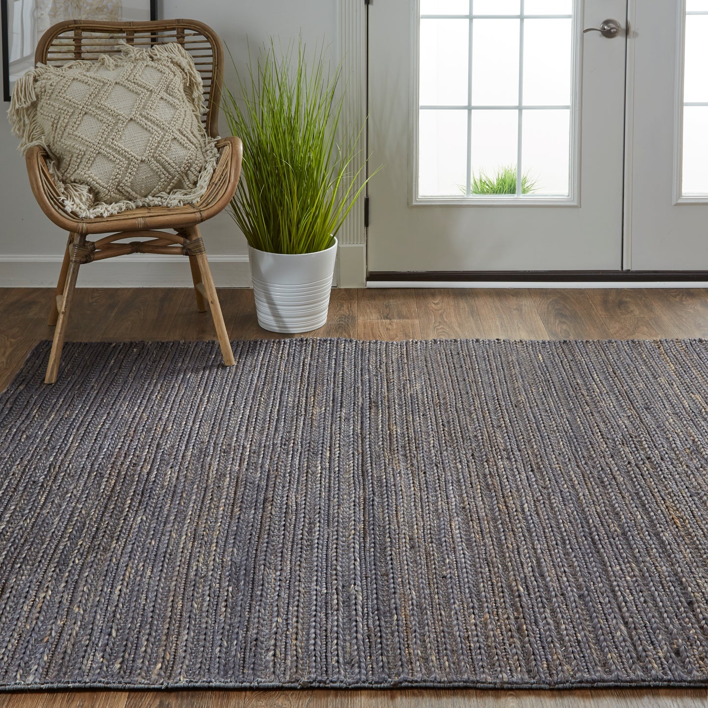 Kaelani Transitional/Casual Abstract Brown/Blue/Taupe - Feizy Rug