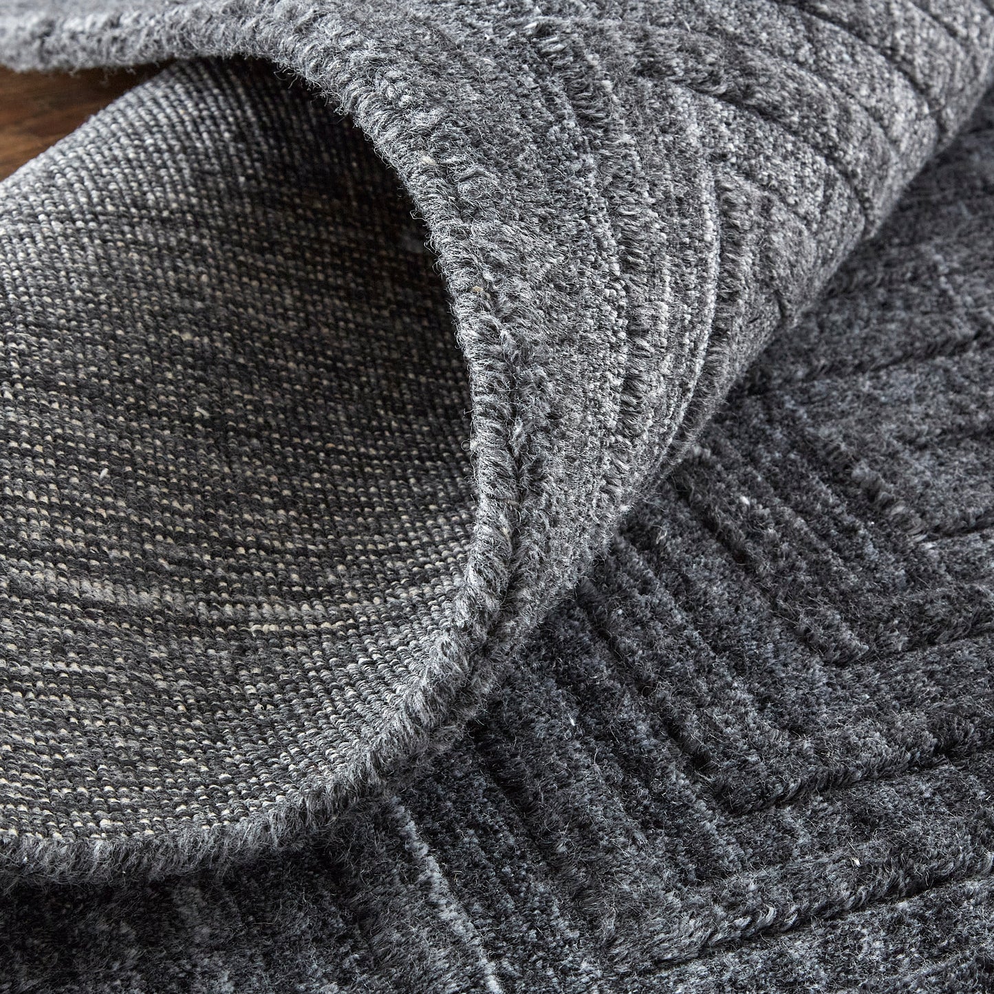 Redford Transitional/Casual/Farmhouse Gray/Black Area Rug