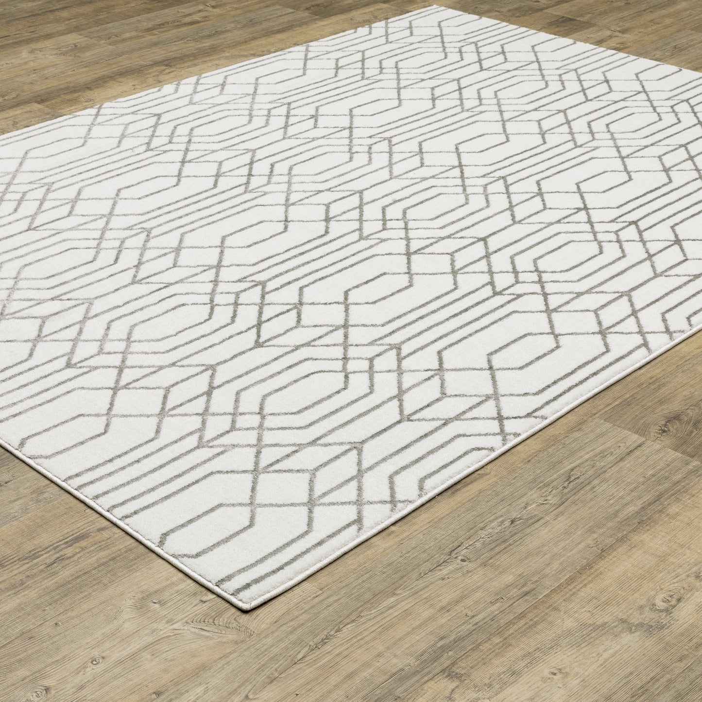 MONTECITO 4158W White Rug - ORIENTAL WEAVERS