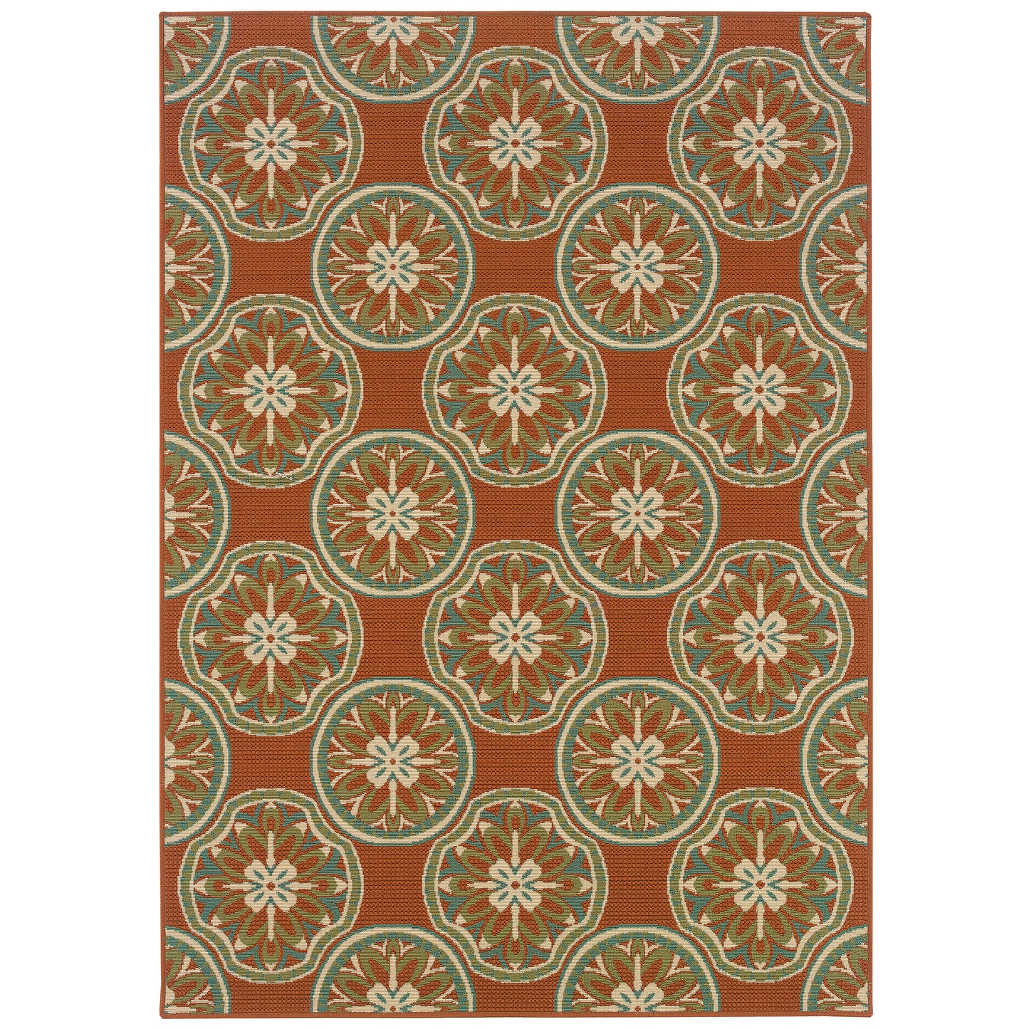 MONTEGO 8323D Rust Rug - ORIENTAL WEAVERS
