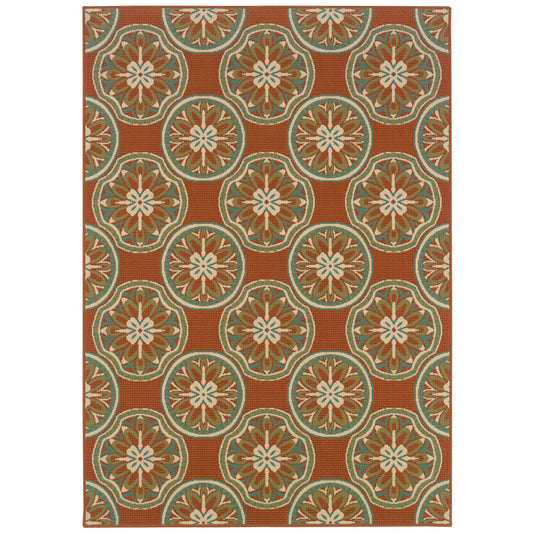 MONTEGO 8323D Rust Rug - ORIENTAL WEAVERS
