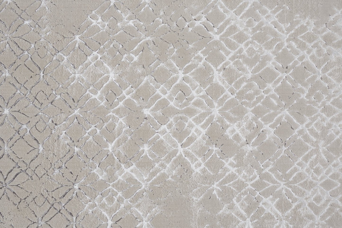 Micah Modern/Industrial/Luxury & Glam Distressed/Abstract Silver/Gray/White - Feizy Rug