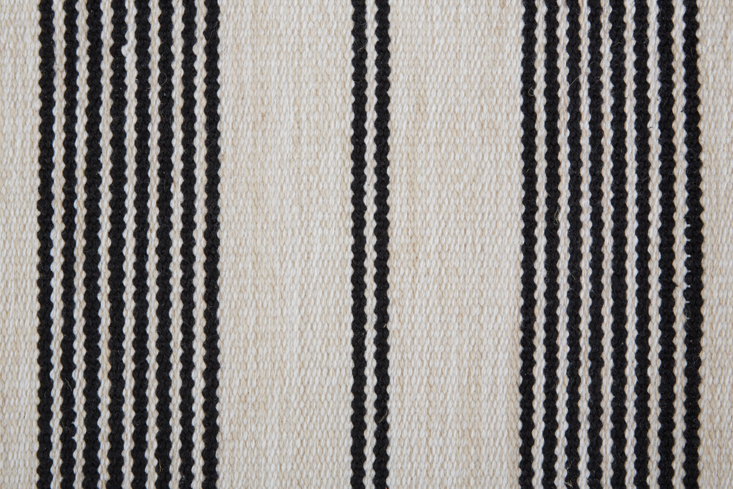 Duprine Transitional/Casual/Nautical & Coastal Stripes/Geometric Black/White/Ivory - Feizy Rug