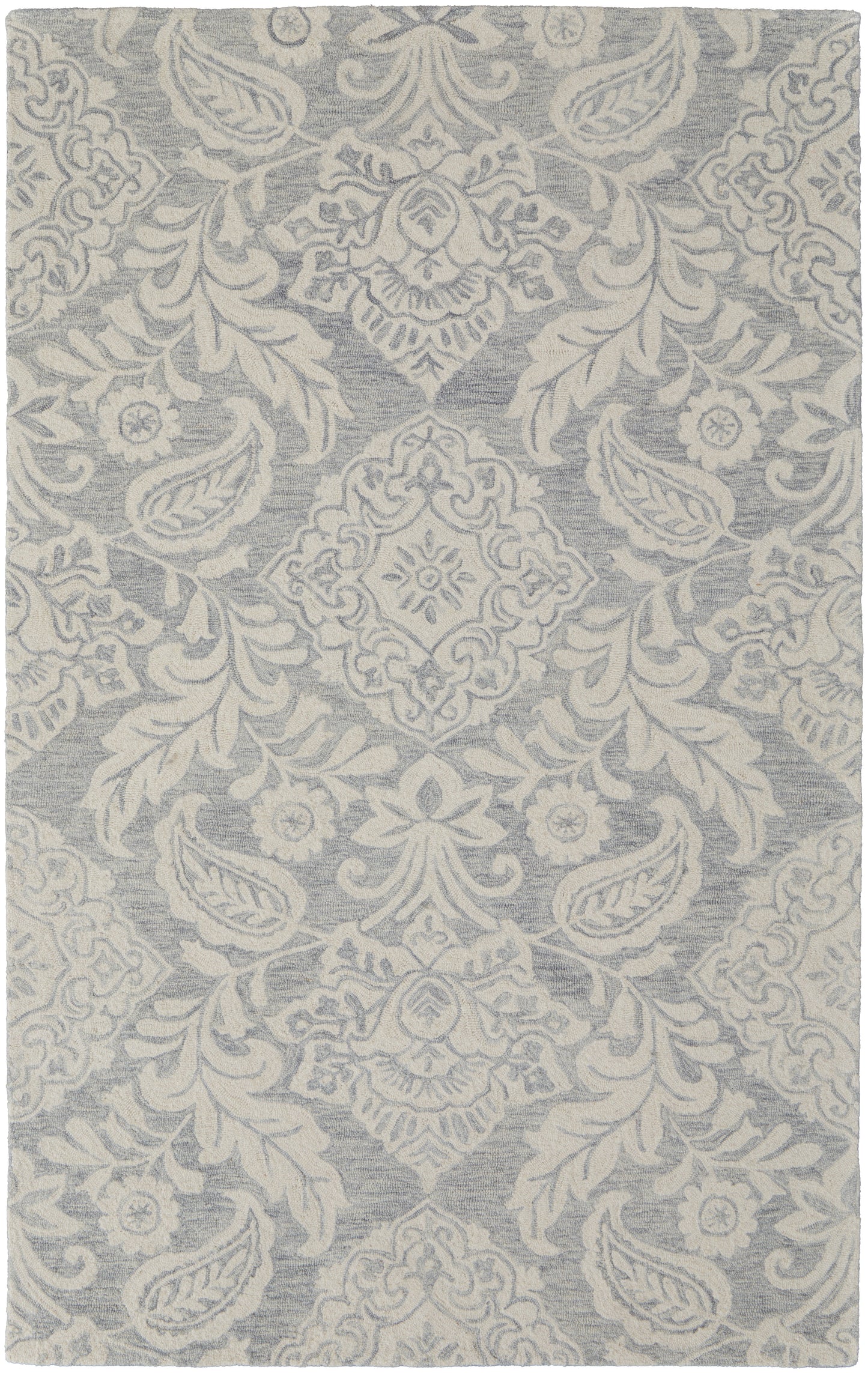 Belfort Transitional/Classic/Bohemian & Eclectic Blue/Ivory Accent Rug  Feizy Rugs Small Parcel,Feizy Rugs,Belfort,Blue/Ivory,2' x 3',Accent Rug,Wool,Transitional/Classic/Bohemian & Eclectic,India