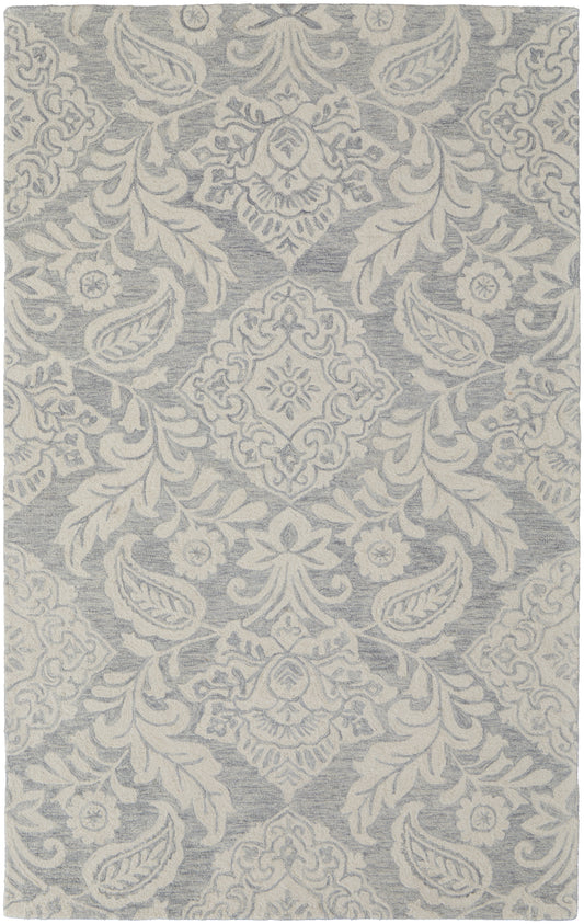 Belfort Transitional/Classic/Bohemian & Eclectic Blue/Ivory Area Rug
