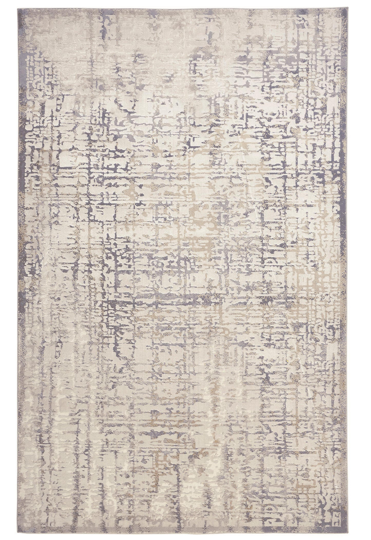 Waldor Modern/Industrial Ivory/Gray Accent Rug  Feizy Rugs Small Parcel,Feizy Rugs,Waldor,Ivory/Gray,1'8" x 2'10",Accent Rug,Polypropylene/Polyester,Modern/Industrial,Turkey