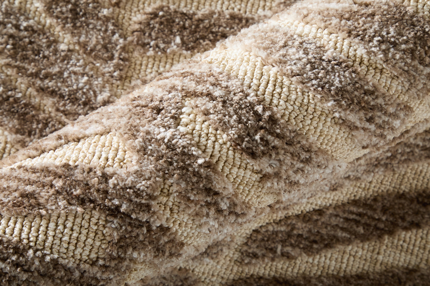 Colton Modern/Bohemian & Eclectic Animal Print/Chevron Taupe/Tan - Feizy Rug