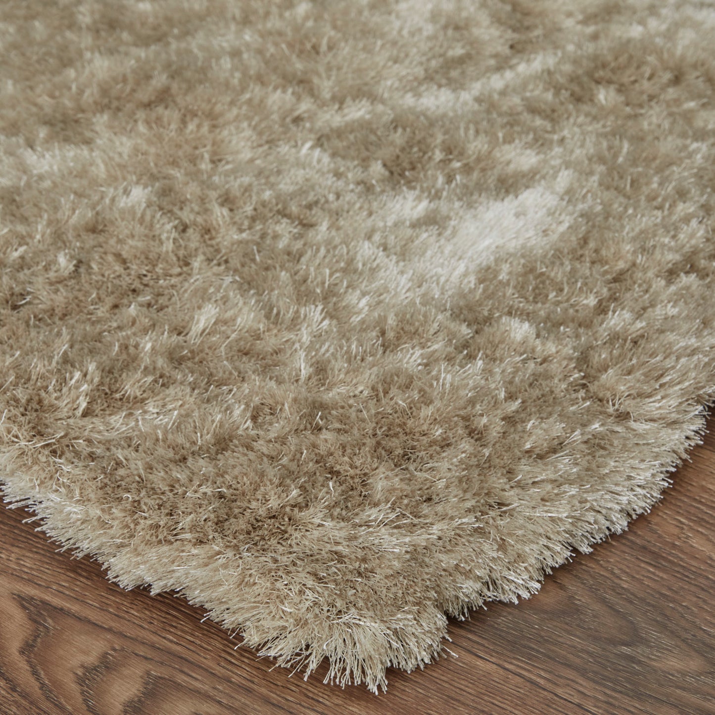 Indochine Modern/Luxury & Glam/Casual Solid Tan/Taupe - Feizy Rug