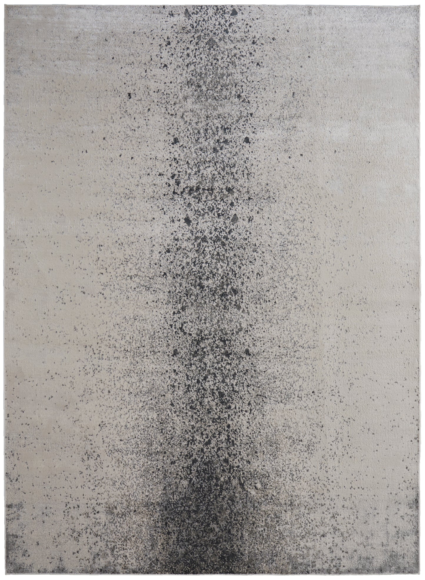 Astra Transitional/Industrial/Casual Abstract/Watercolor Ivory/Gray/Black - Feizy Rug