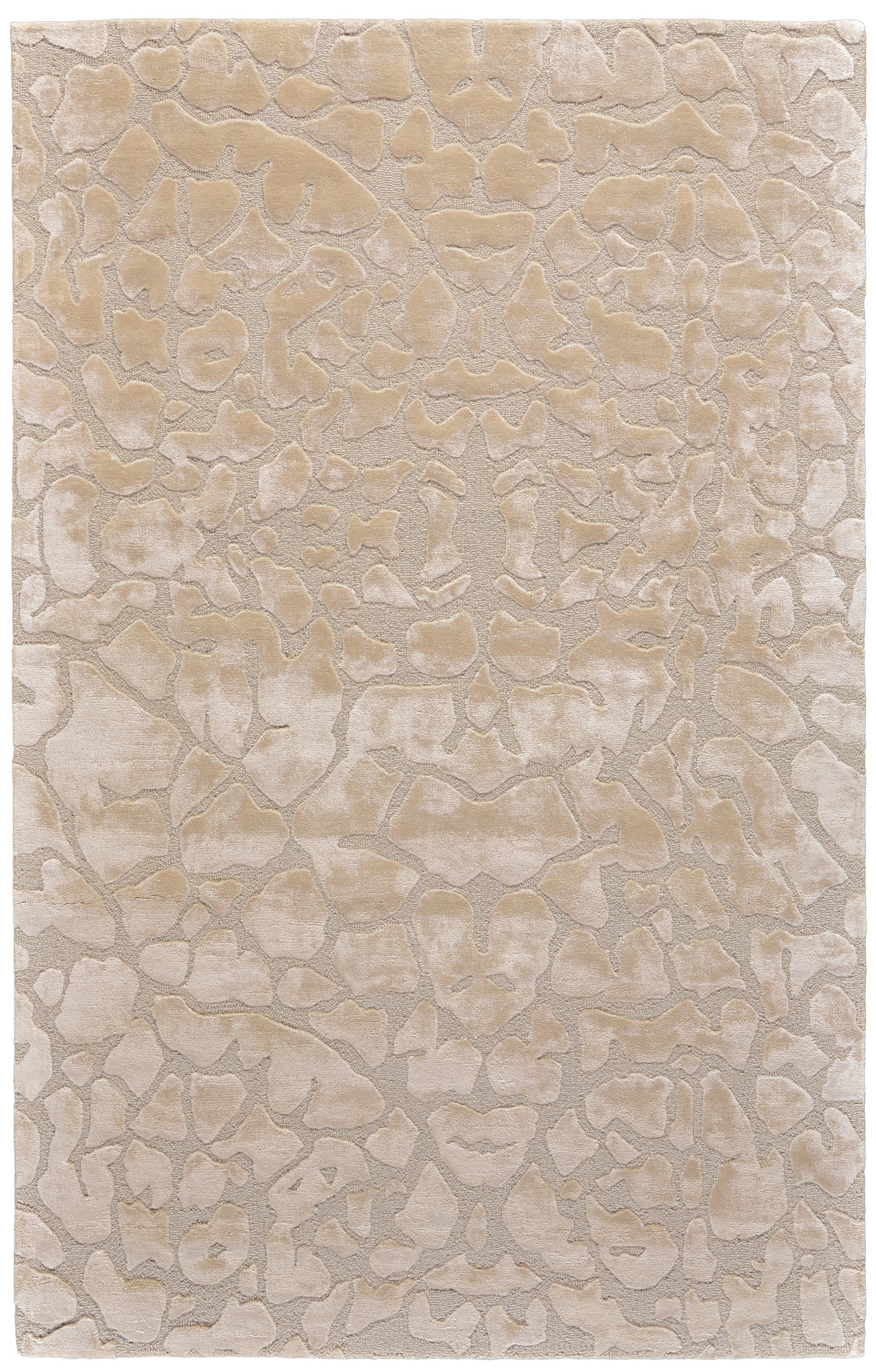 Mali Modern/Luxury & Glam/Industrial Abstract/Watercolor Ivory/Taupe/Tan - Feizy Rug