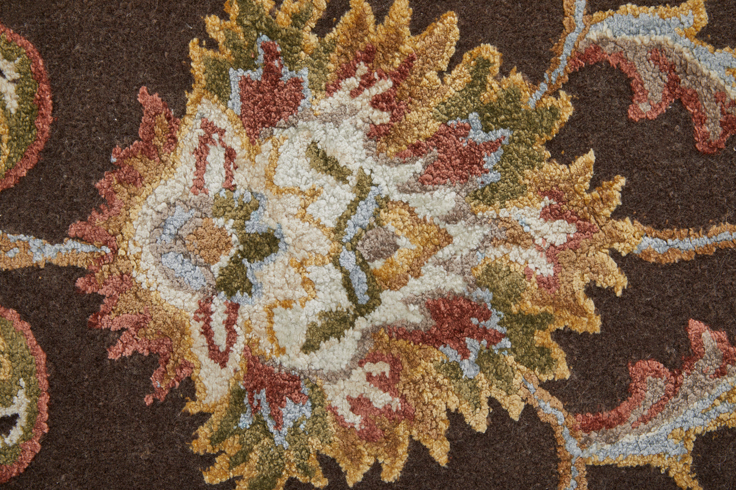 Prescott Traditional/Classic/Bohemian & Eclectic Oriental/Bordered Brown/Tan/Ivory - Feizy Rug