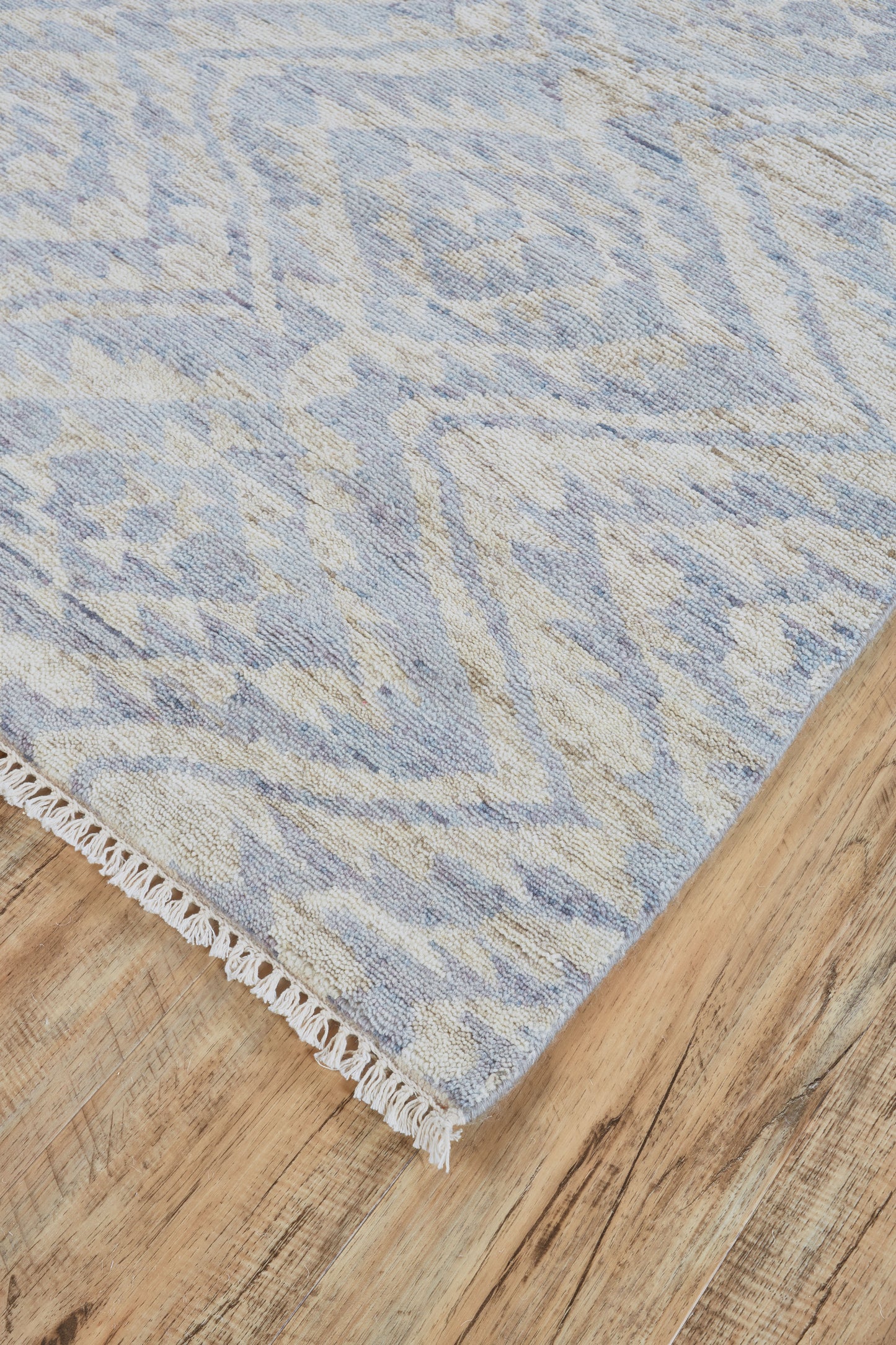 Nizhoni Transitional/Global Southwestern/Moroccan Blue/Ivory/Gray - Feizy Rug